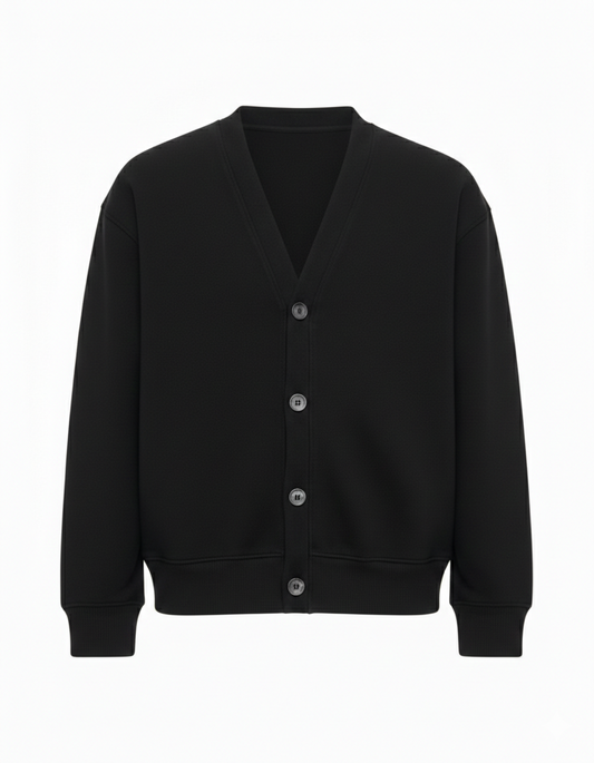 Boxy fit cardigan - Black