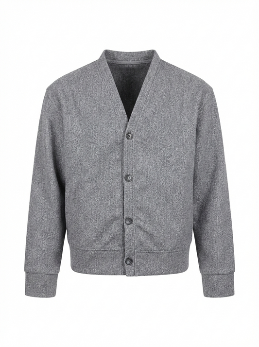 Boxy fit cardigan - Gray