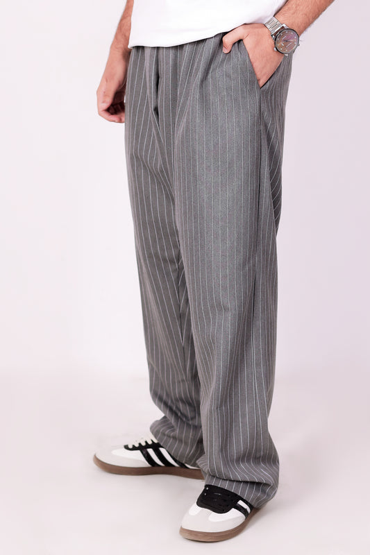 Gray Pinstripe Pants