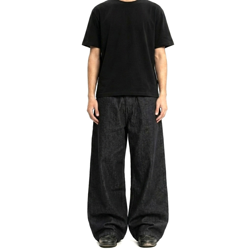 Raw denim jeans - Black