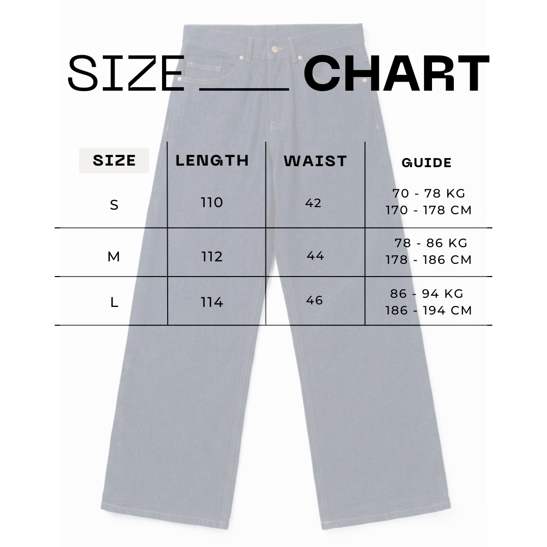 Raw denim jeans