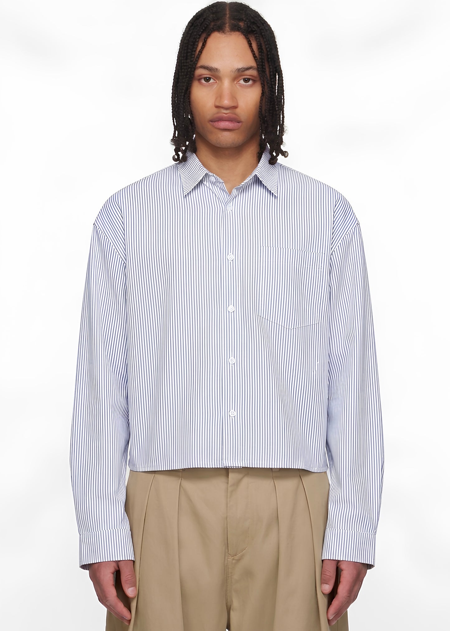 Striped boxy shirt