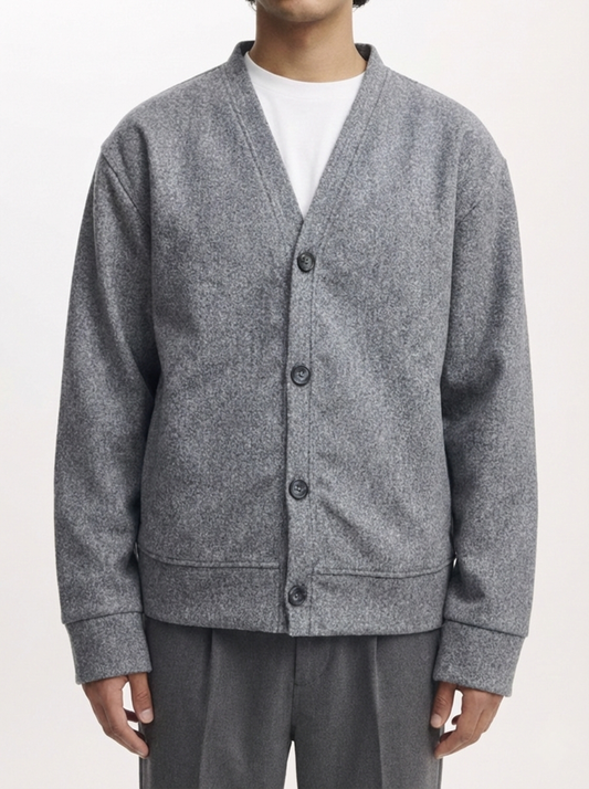 Boxy fit cardigan - Gray