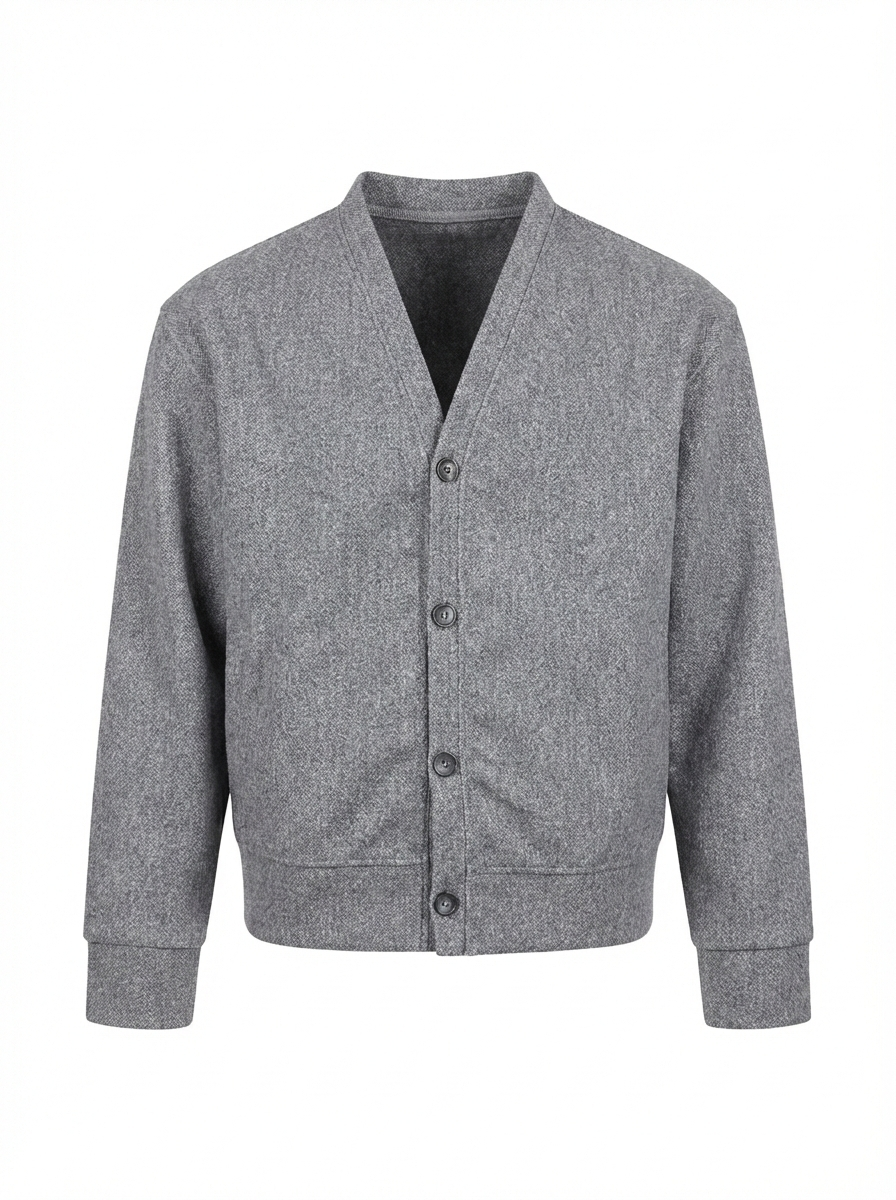 Boxy fit cardigan - Gray