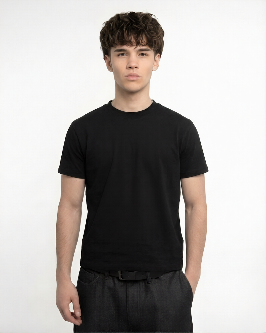 Cropped t shirt - Black