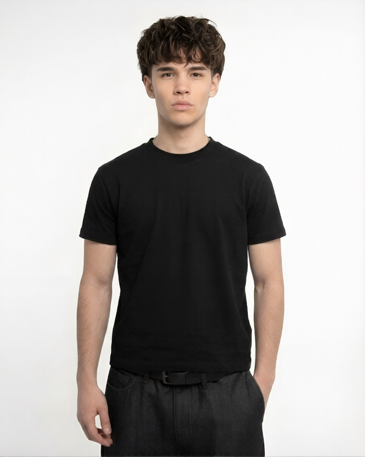 Cropped t shirt - Black