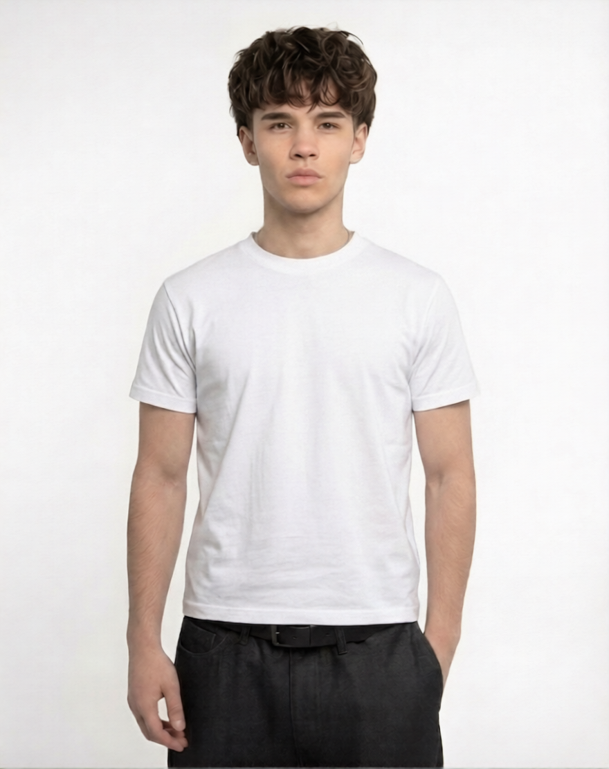 Cropped t shirt - White