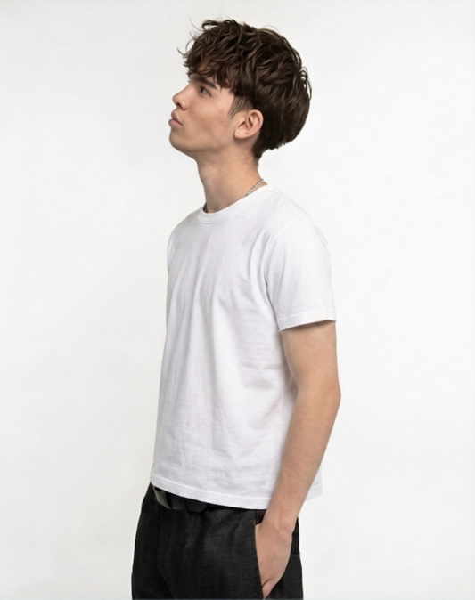 Cropped t shirt - White