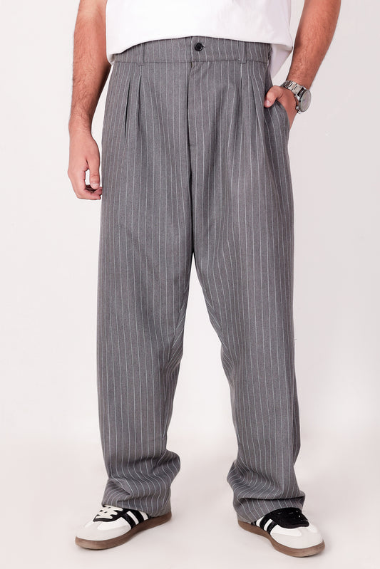 Gray Pinstripe Pants
